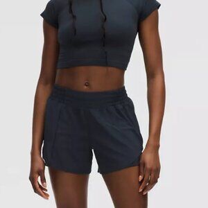 Lululemon Hotty Hot Shorts * Long 4" Women's 4 Navy